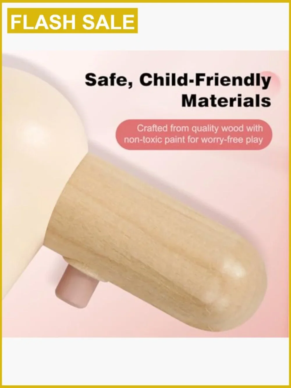 Wooden Makeup Toy Set - 20+ Piece Pretend Play Beauty Kit for Kids